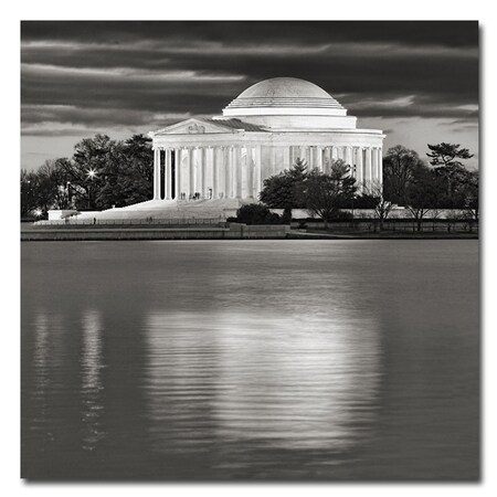 Trademark Fine Art Gregory Ohanlon 'Jefferson Memorial- Night' Canvas Art, 35x35 GO0009-C3535GG